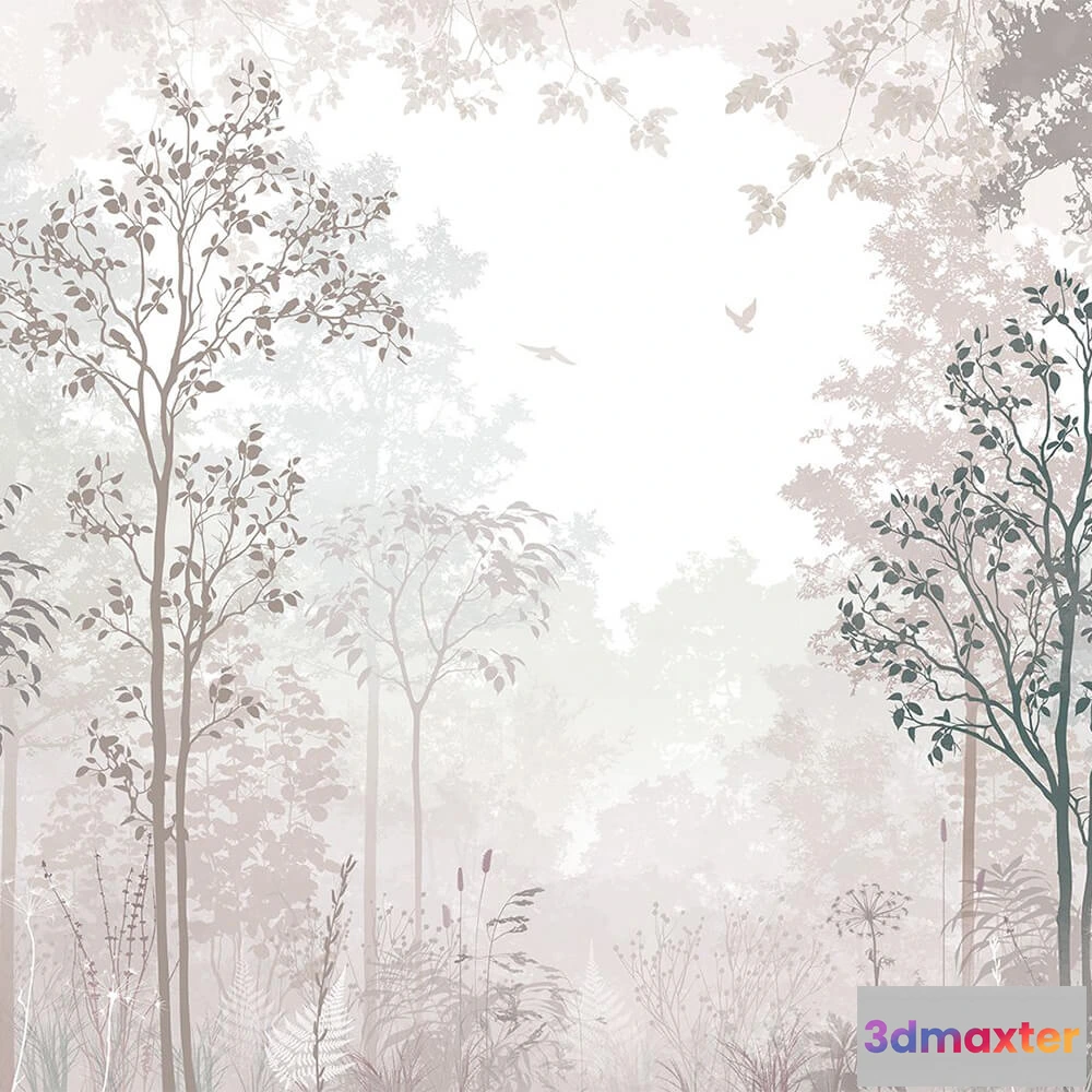 1675605 - Creativille - 4915 Silhouettes of trees 3D Max