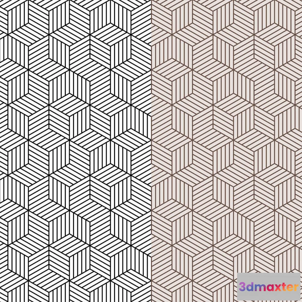 1675643 - Dress-wall - Wallpaper Geometry Eshera 3D Max