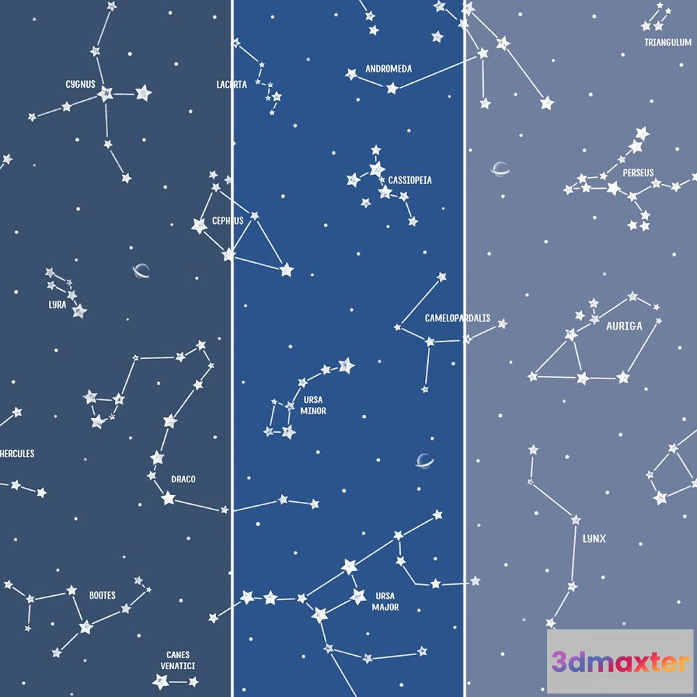 1675651 - Dress-wall - Wallpaper Constellations 3D Max