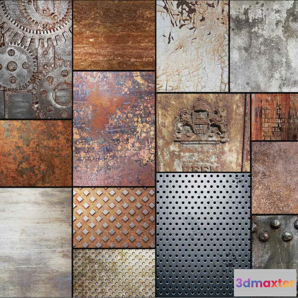 1675669 - Dress-wall - Wallpaper Steel - Grunge 3D Max