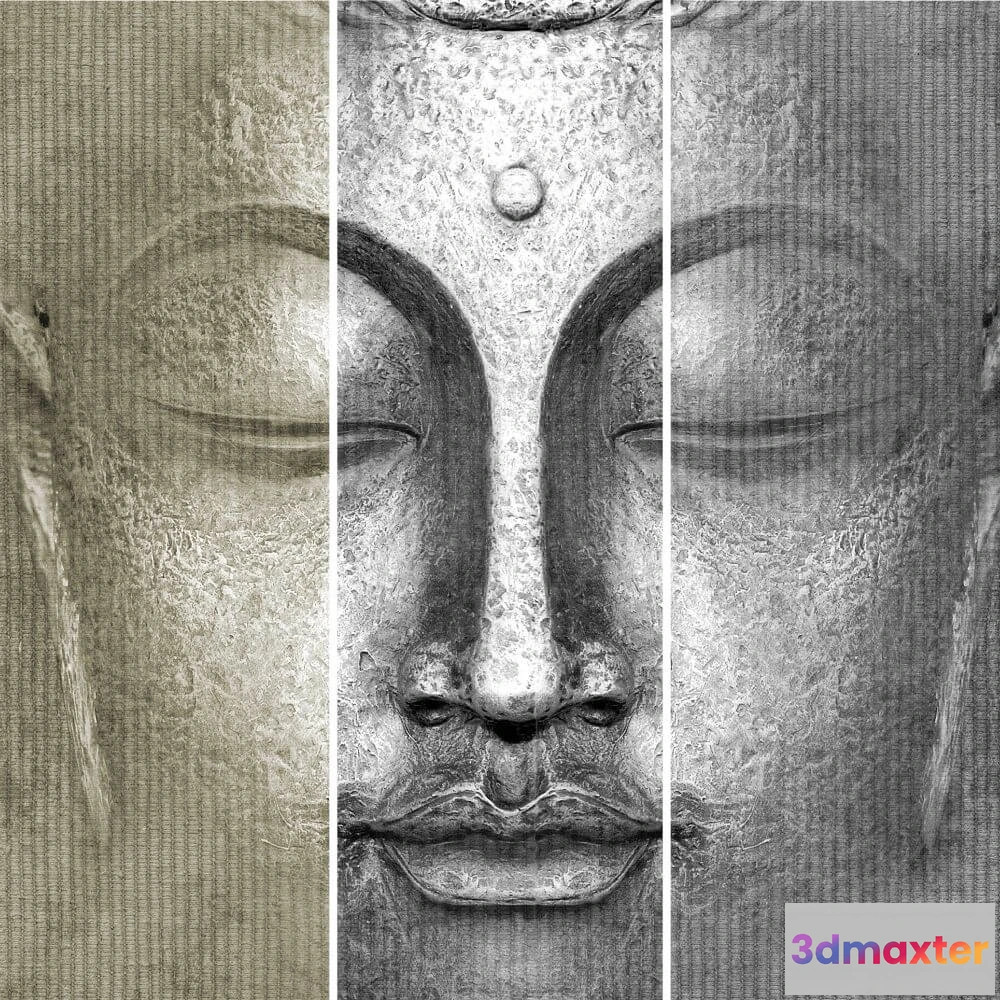 1675697 - Dress-wall - Wallpaper Buddha 3D Max