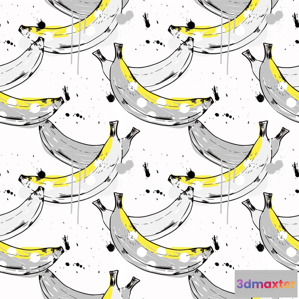 1675755 - Dress-wall - Wallpaper Bananas 3D Max