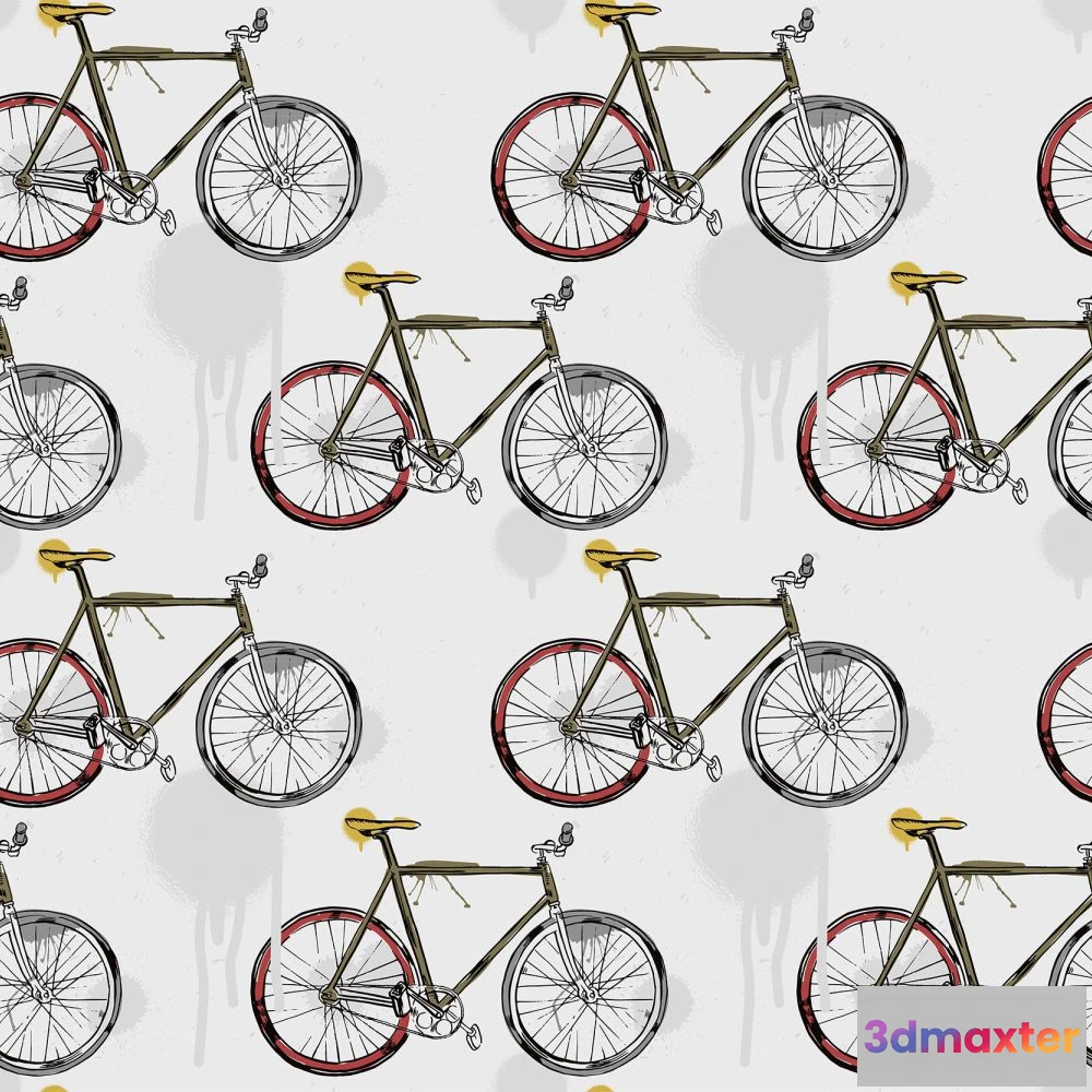 1675757 - Dress-wall - Wallpaper Bicycle 3D Max
