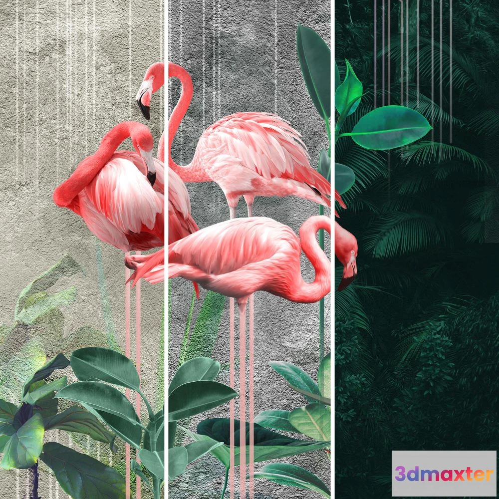 1675765 - Dress-wall - Wallpaper Tropicana 3D Max