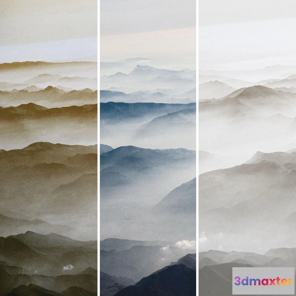 1675779 - Dress-wall - Wallpaper Opal mountains 3D Max