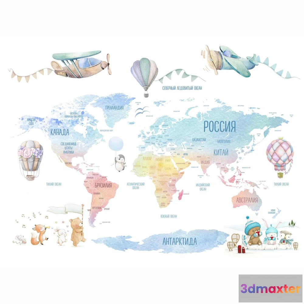 1675835 - Dress-wall - Wallpaper Watercolor 3D Max