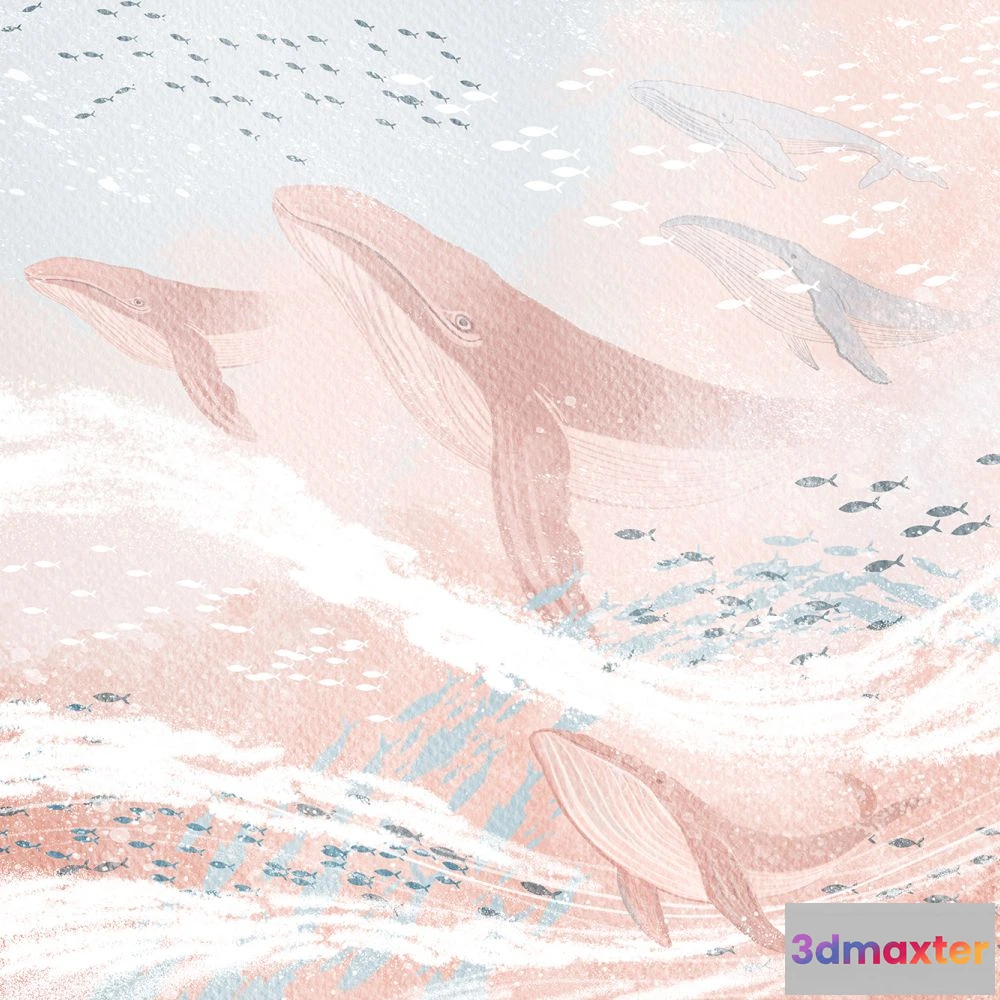 1675837 - Dress-wall - Wallpaper Flying whale 3D Max