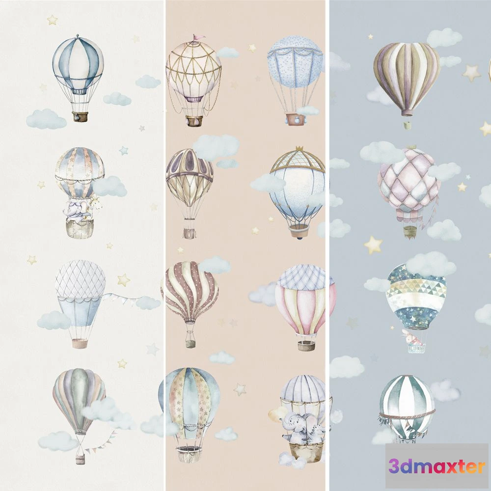 1675875 - Dress-wall - Wallpaper Air parade 3D Max