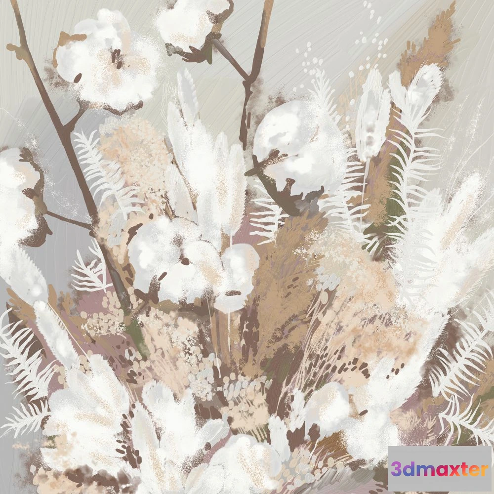 1675909 - Dress-wall - Wallpaper Cotton 3D Max