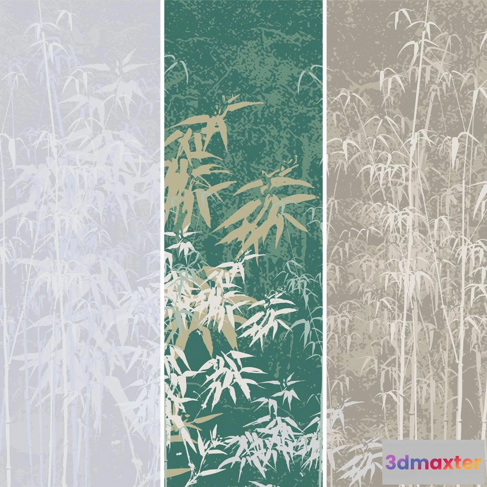 1675965 - Dress-wall - Wallpaper Bambuk rosha 3D Max