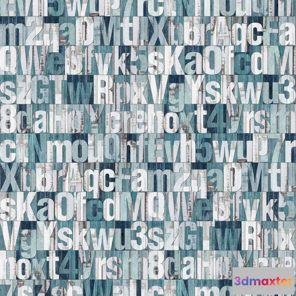 1676345 - Factura - Wood alphabet 3D Max