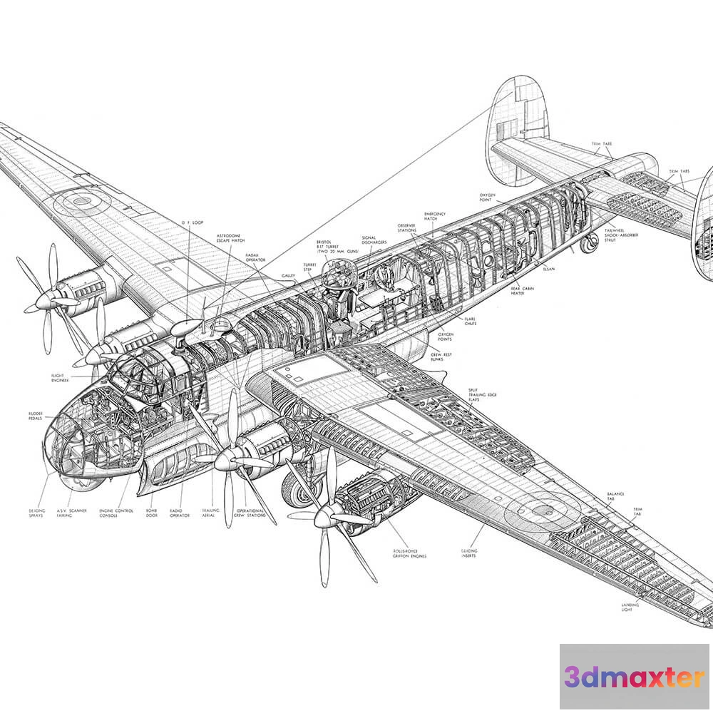 1676367 - Factura - Drawing - plane 3D Max