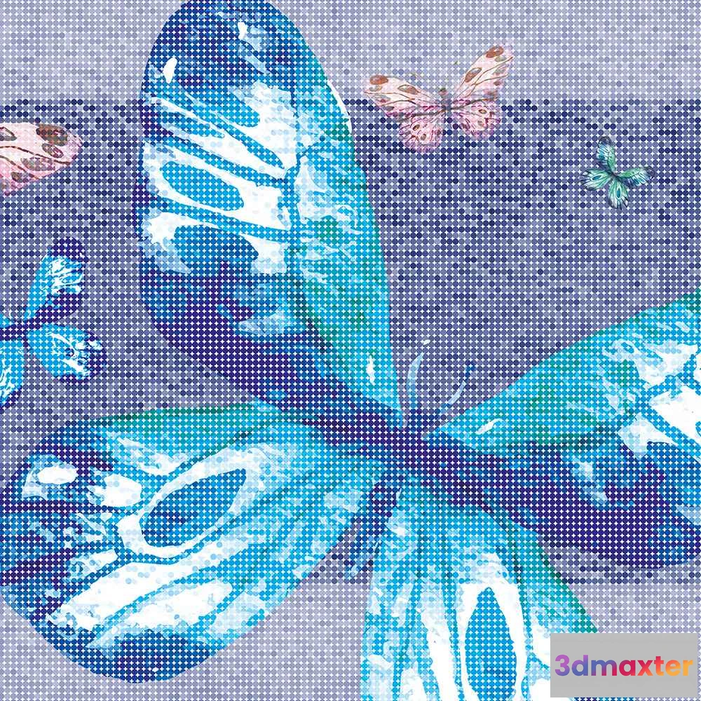1676656 - INSTABILELAB - Wallpaper Poetic Butterfly 3D Max