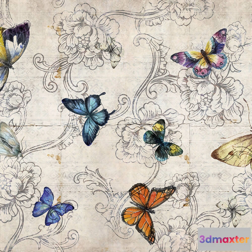 1676660 - INSTABILELAB - Wallpaper Mariposas 3D Max