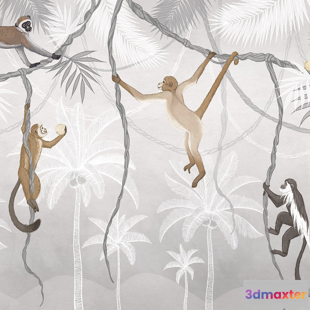 1676982 - Interiume - Monkeys 3D Max