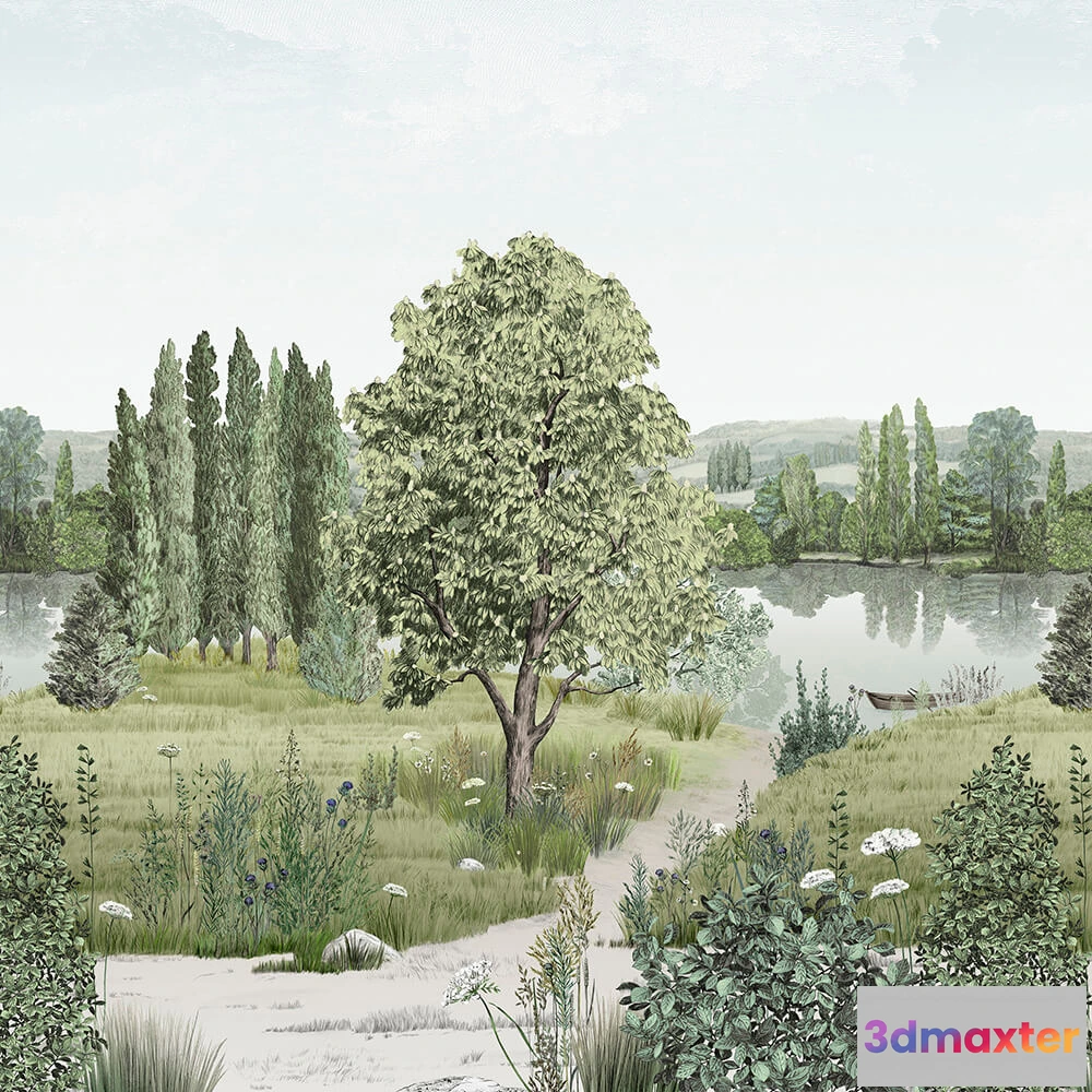 1677048 - Isidore Leroy - Wallpaper Campagne 3D Max