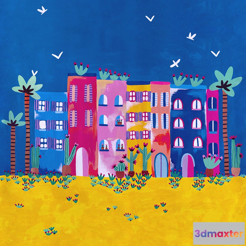 1677058 - Isidore Leroy - Wallpaper Marrakech 3D Max