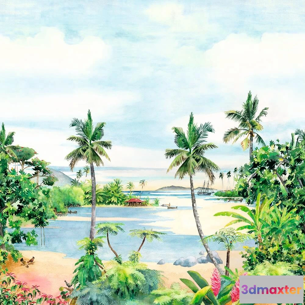 1677072 - Isidore Leroy - Wallpaper Le iles 3D Max