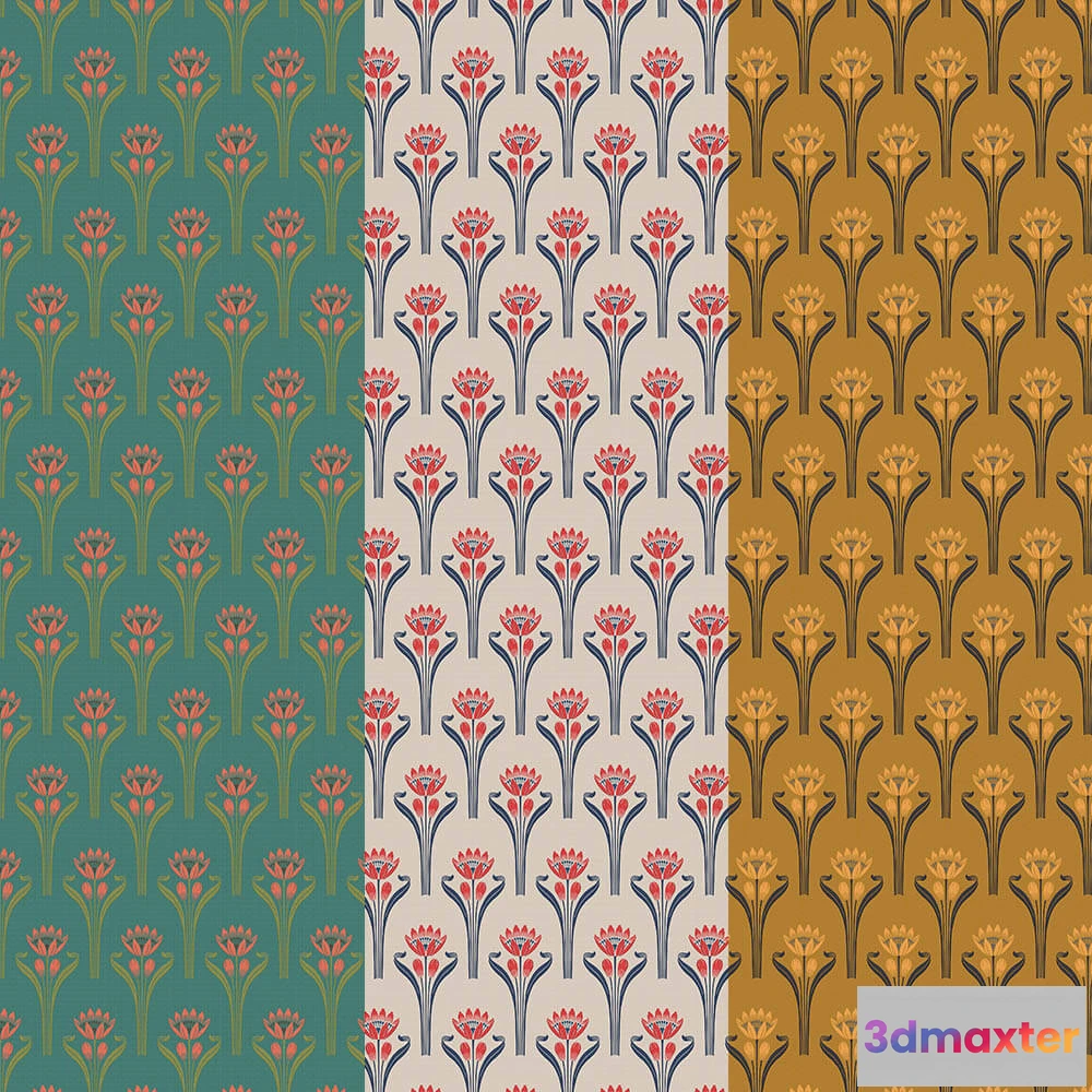 1677108 - Isidore Leroy - Wallpaper Tulipes 3D Max