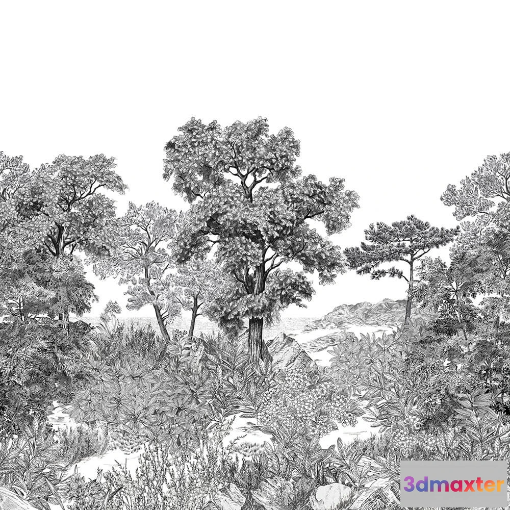 1677142 - Isidore Leroy - Wallpaper Foret de Bretahne 3D Max