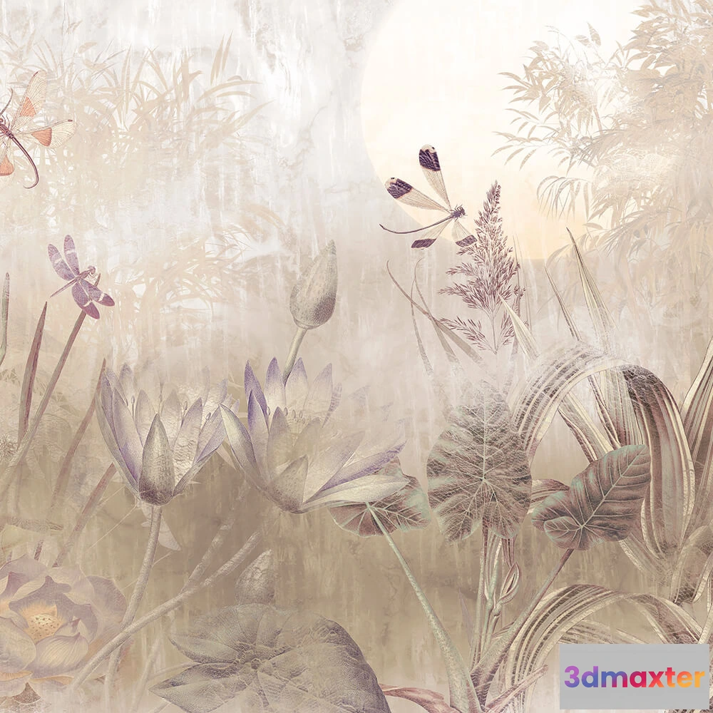 1677254 - Komar - Wallpaper Dragonfly Pond 3D Max