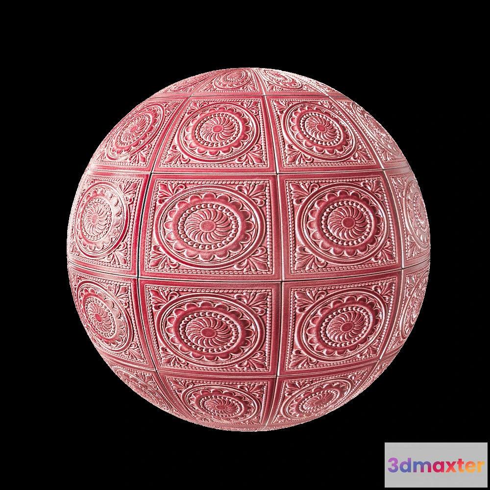 1677986 - Mira ceramic - Embossed square 3D Max