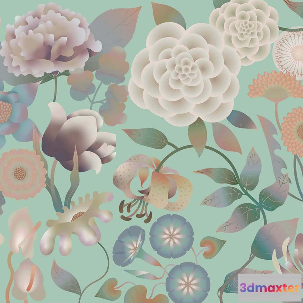 1678022 - Murals - Wallpaper FLORAL DREAMS 3D Max