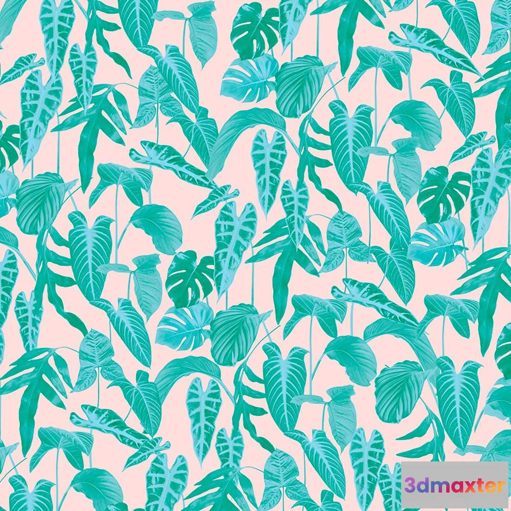 1678024 - Murals - Wallpaper Tropical Neon 3D Max