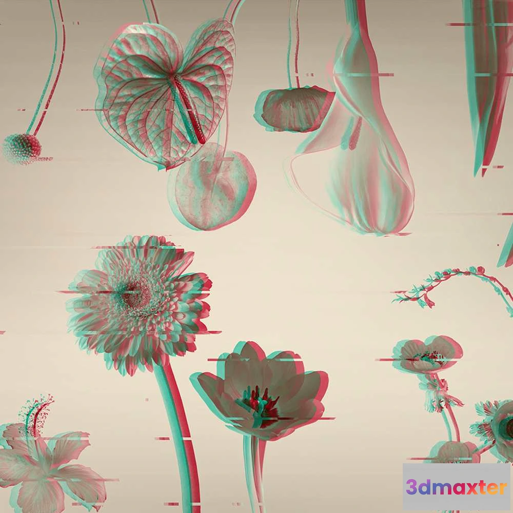 1678076 - Murals - Wallpaper Glitch 3D Max