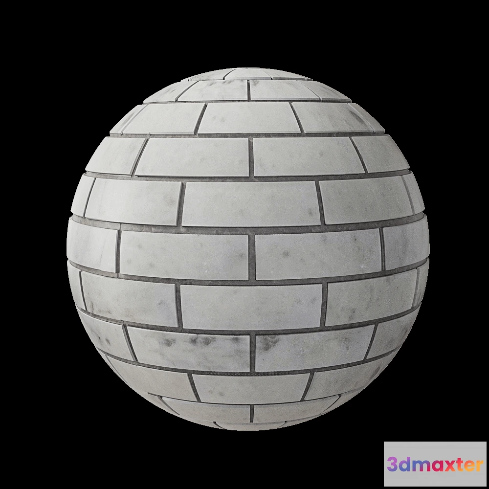 1678918 - Nur Mosaic - White marble mosaic 3D Max