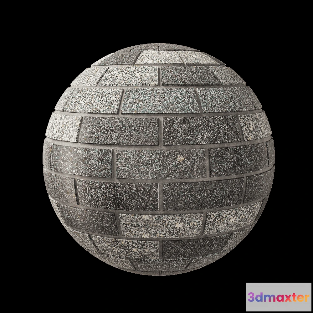 1678952 - Nur Mosaic - Polished basalt mosaic 3D Max
