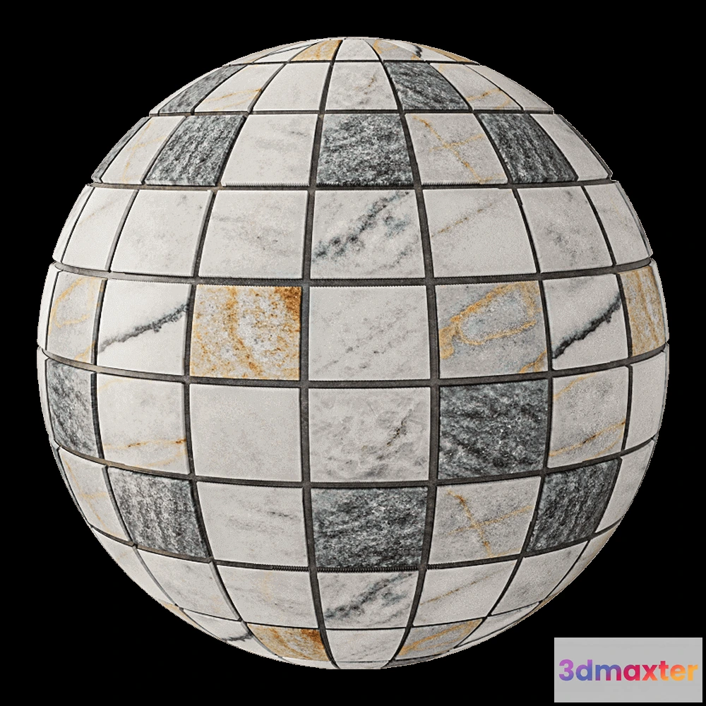 1679018 - Nur Mosaic - Mosaic from natural marble 3D Max