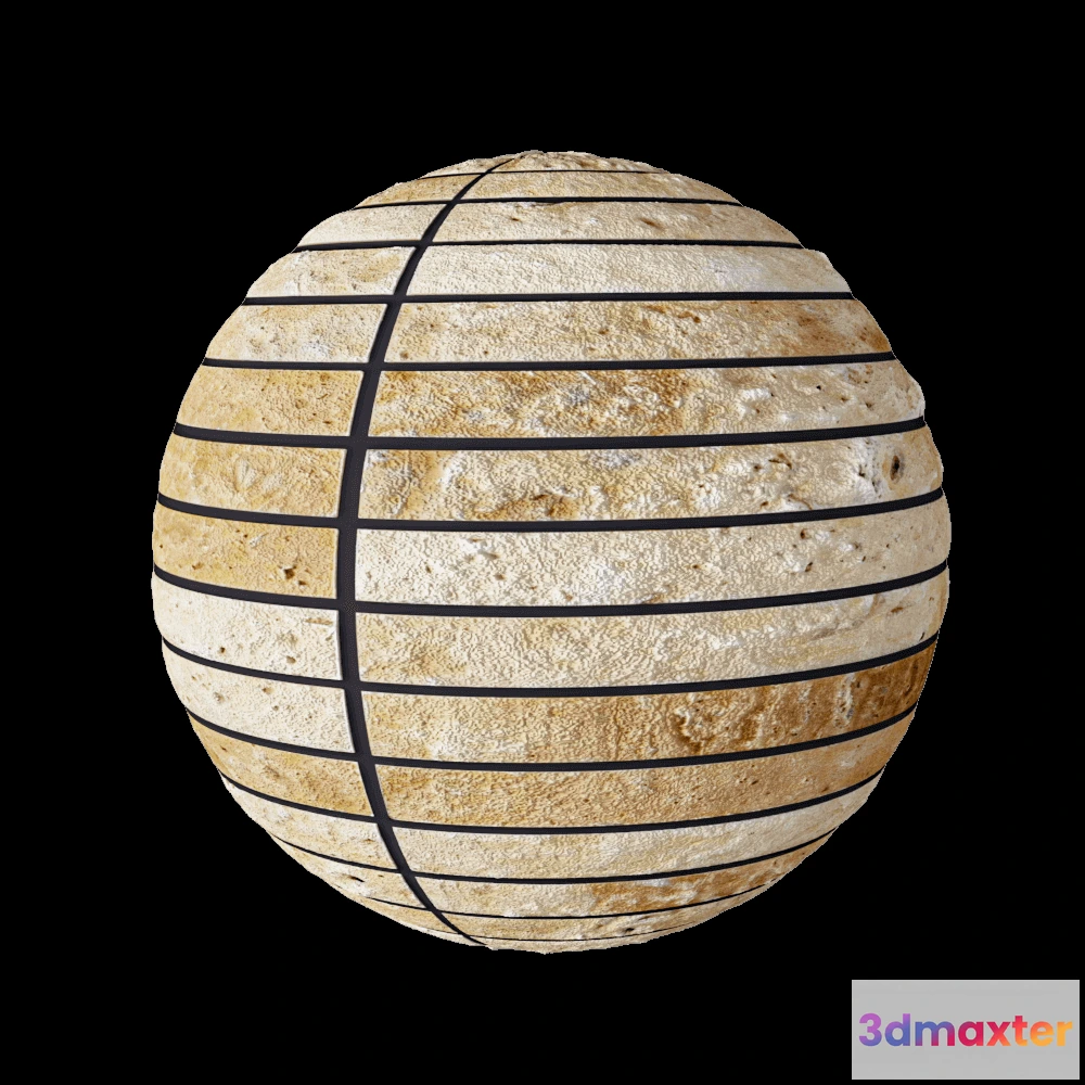 1679054 - Nur Mosaic - French linear travertine mosaic tile 3D Max