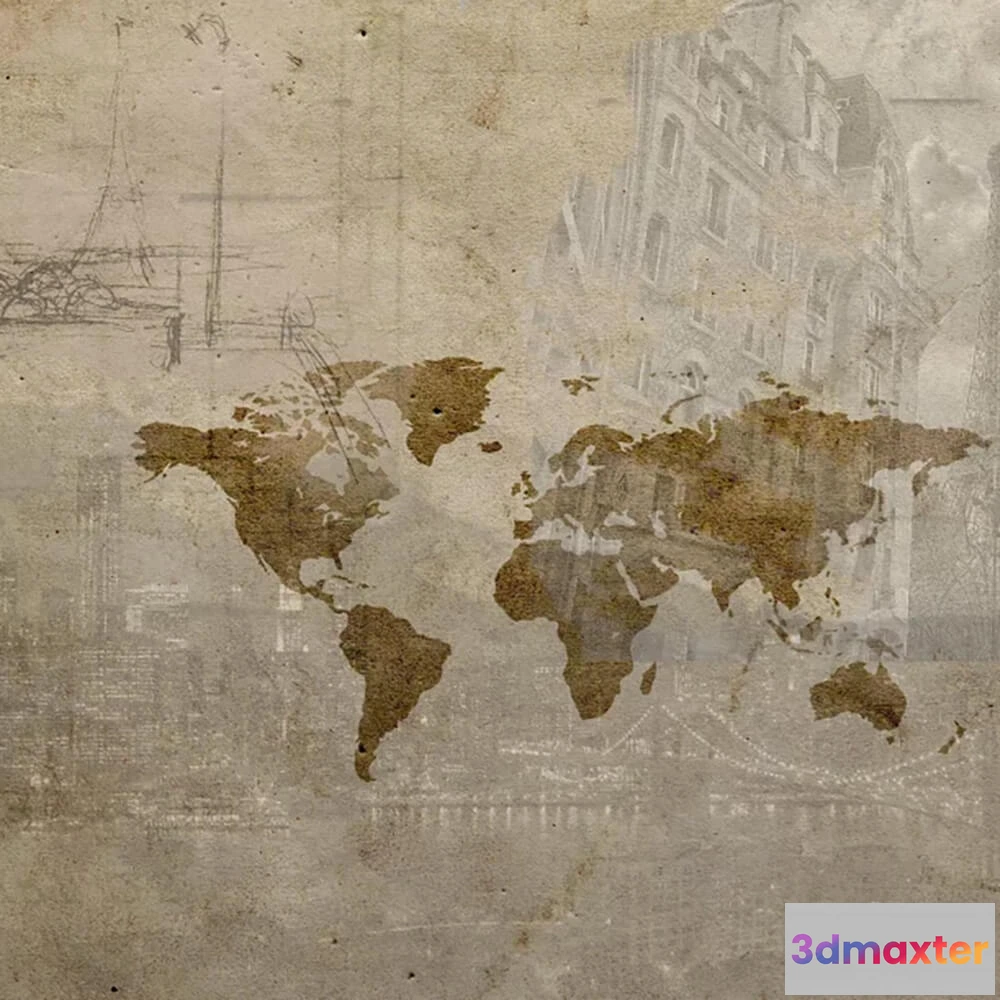 1679082 - Officinarkitettura - Wallpaper Viaggio Verso l’America 3D Max