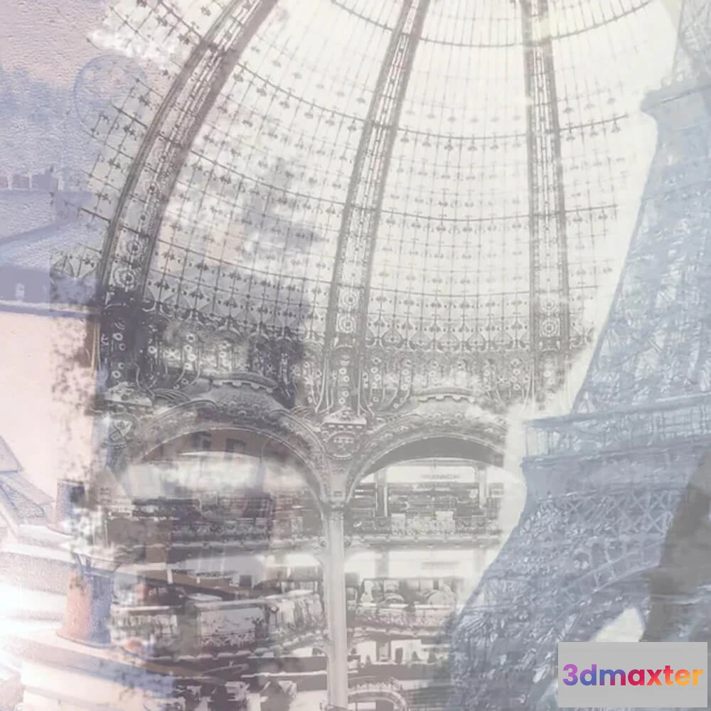 1679116 - Officinarkitettura - Wallpaper Viaggio a Parigi 3D Max