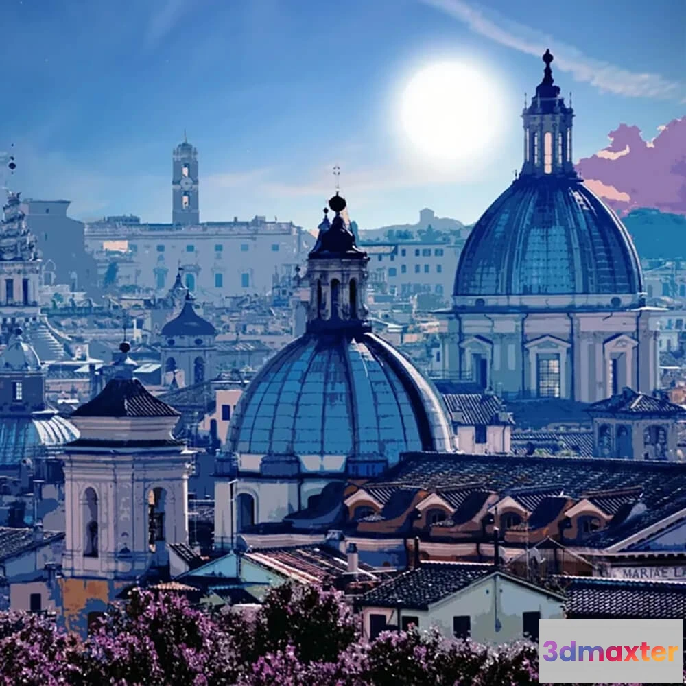 1679138 - Officinarkitettura - Wallpaper Roma 3D Max