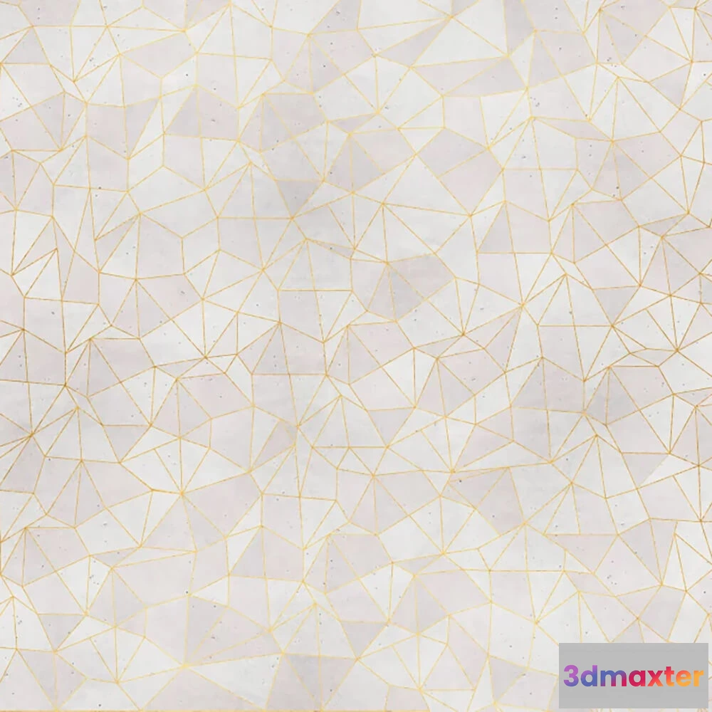 1679194 - Officinarkitettura - Wallpaper Diamonds Gold 3D Max
