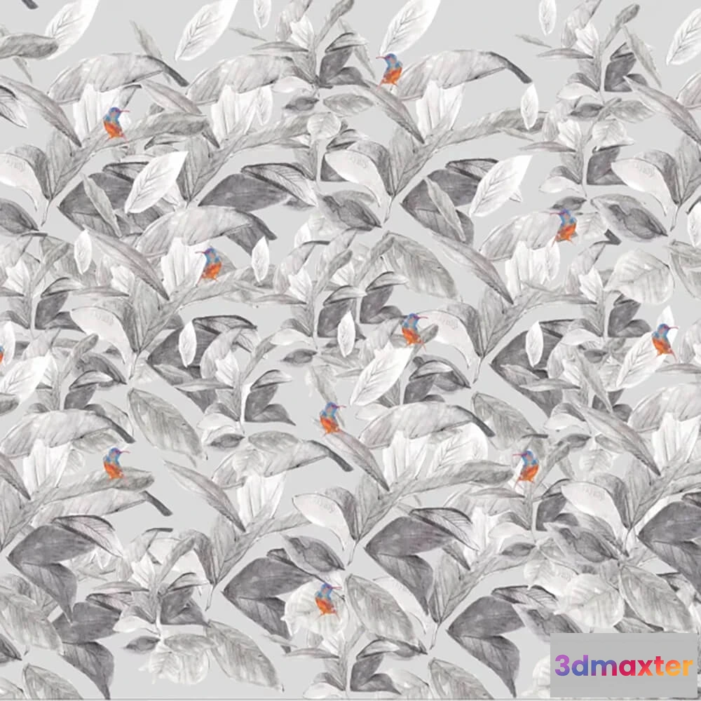 1679212 - Officinarkitettura - Wallpaper Birds BN 3D Max