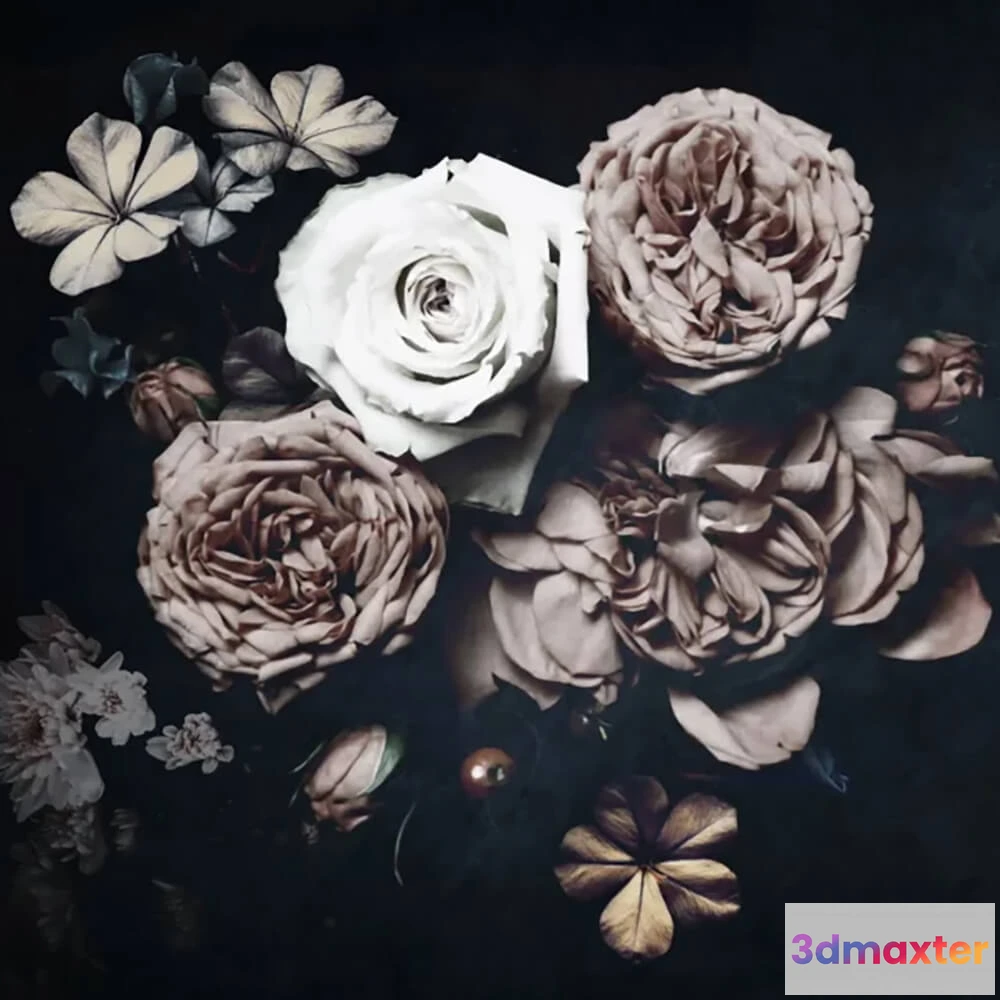 1679218 - Officinarkitettura - Wallpaper Roses 1 3D Max