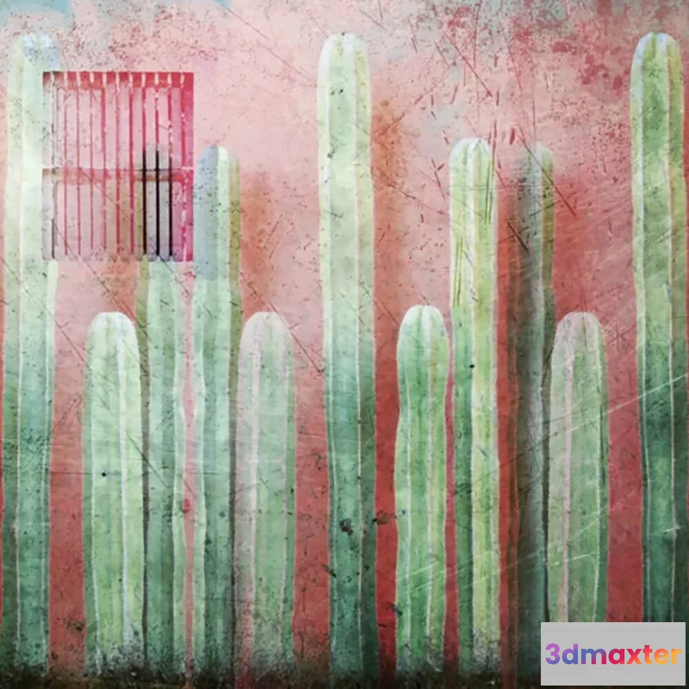 1679268 - Officinarkitettura - Wallpaper Cactus 3D Max