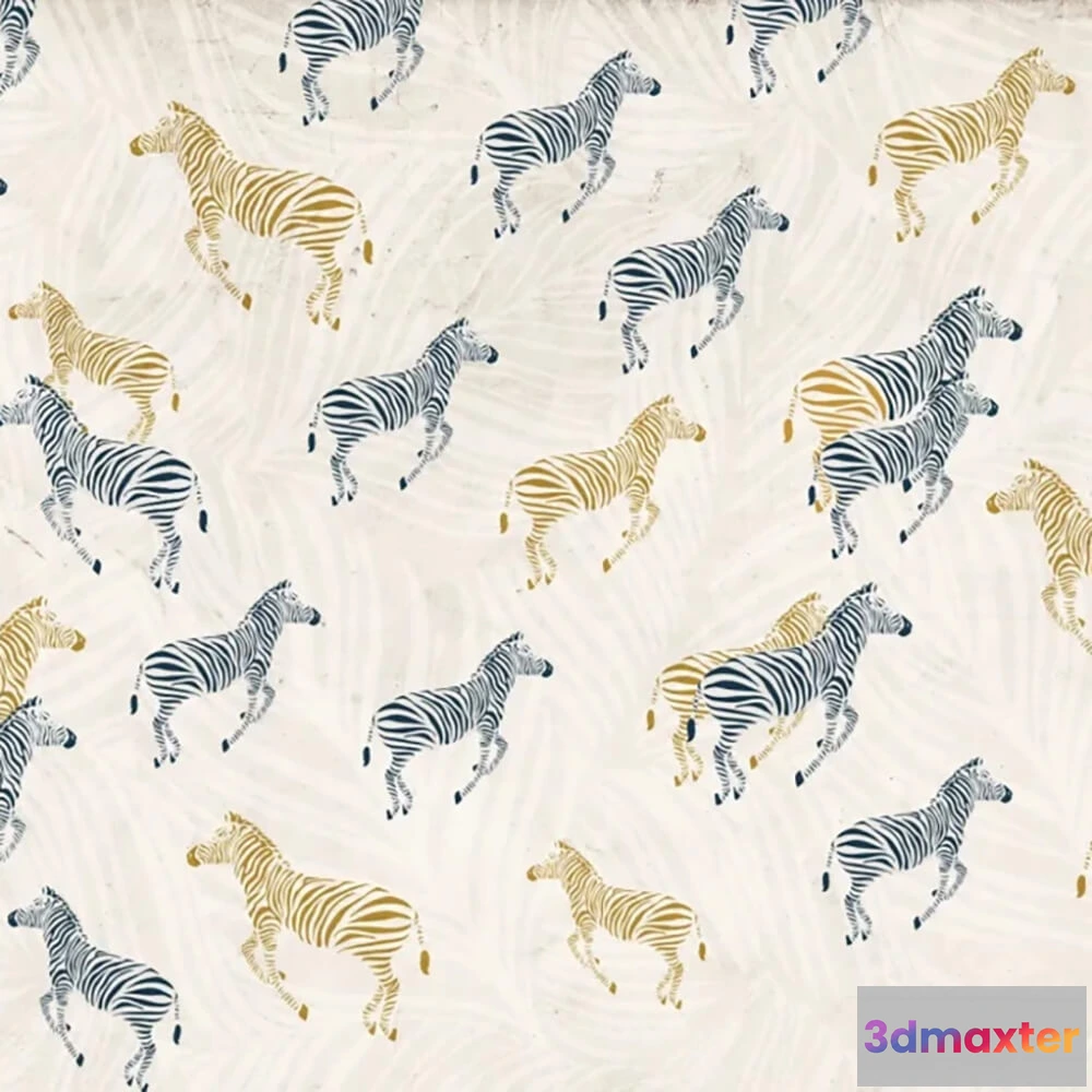 1679344 - Officinarkitettura - Wallpaper Zebra Pattern 3D Max