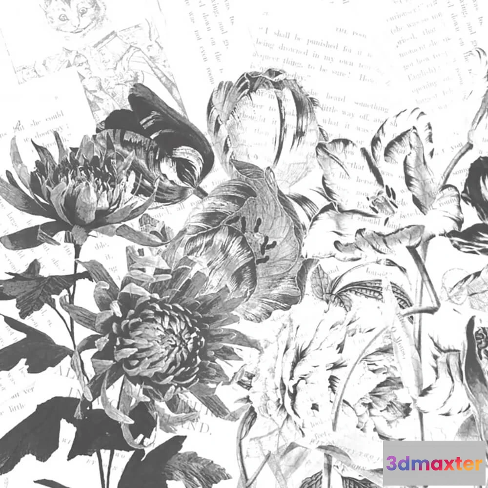 1679400 - Officinarkitettura - Wallpaper Alice’s Flowers 3D Max