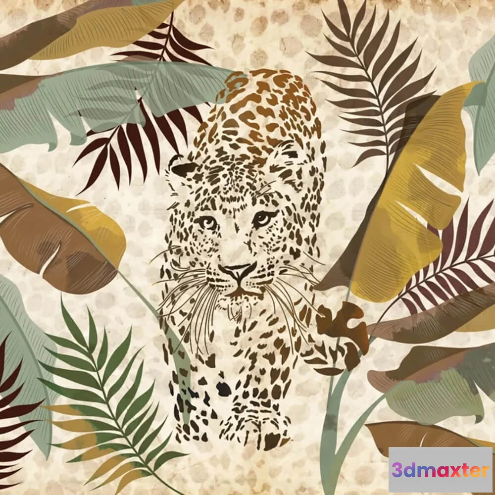 1679428 - Officinarkitettura - Wallpaper Leopard 3D Max
