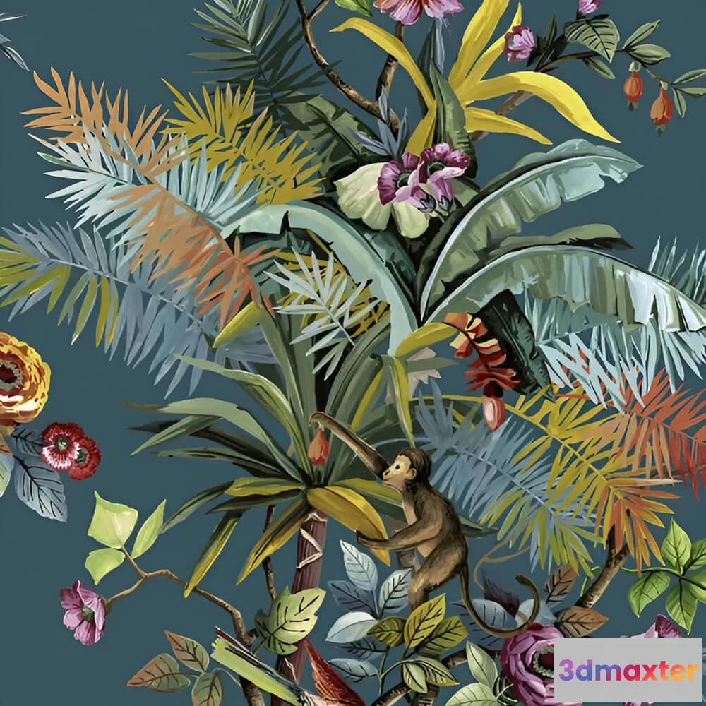 1679506 - Officinarkitettura - Wallpaper Exotic Jungle 3D Max