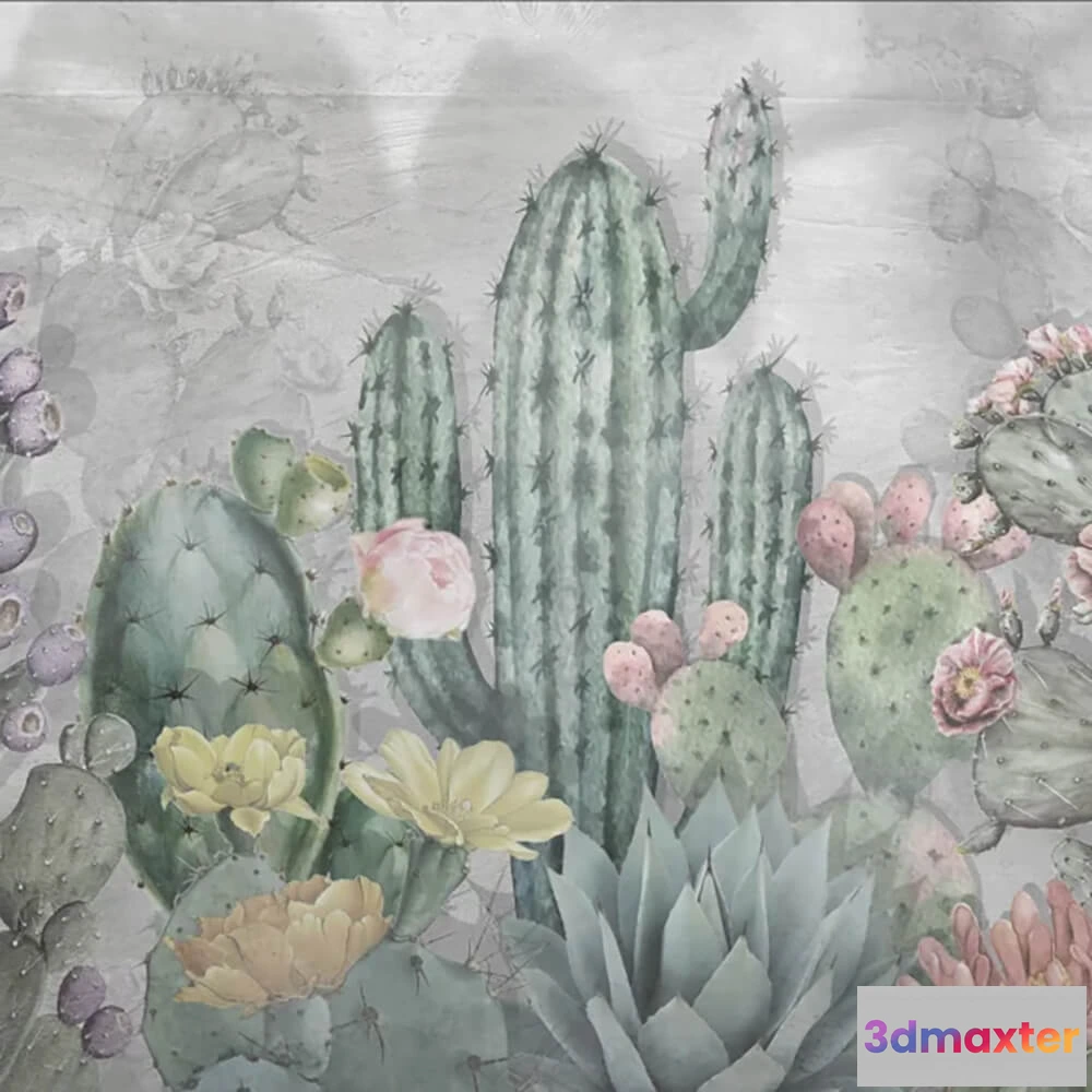 1679550 - Officinarkitettura - Wallpaper Cactus Panorama 3D Max