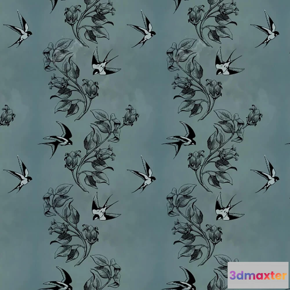 1679622 - Officinarkitettura - Wallpaper Swallows 3D Max