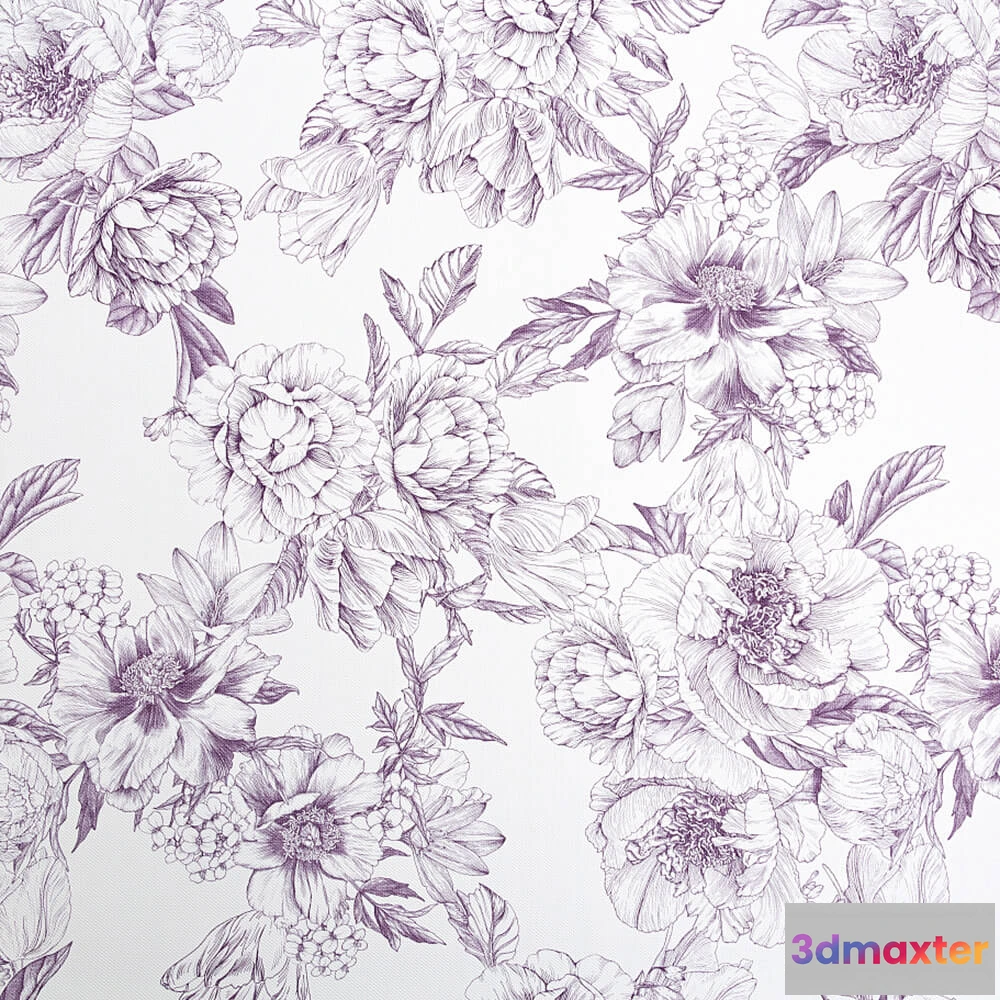1680032 - PALITRA - Wallpaper Floristika 3D Max