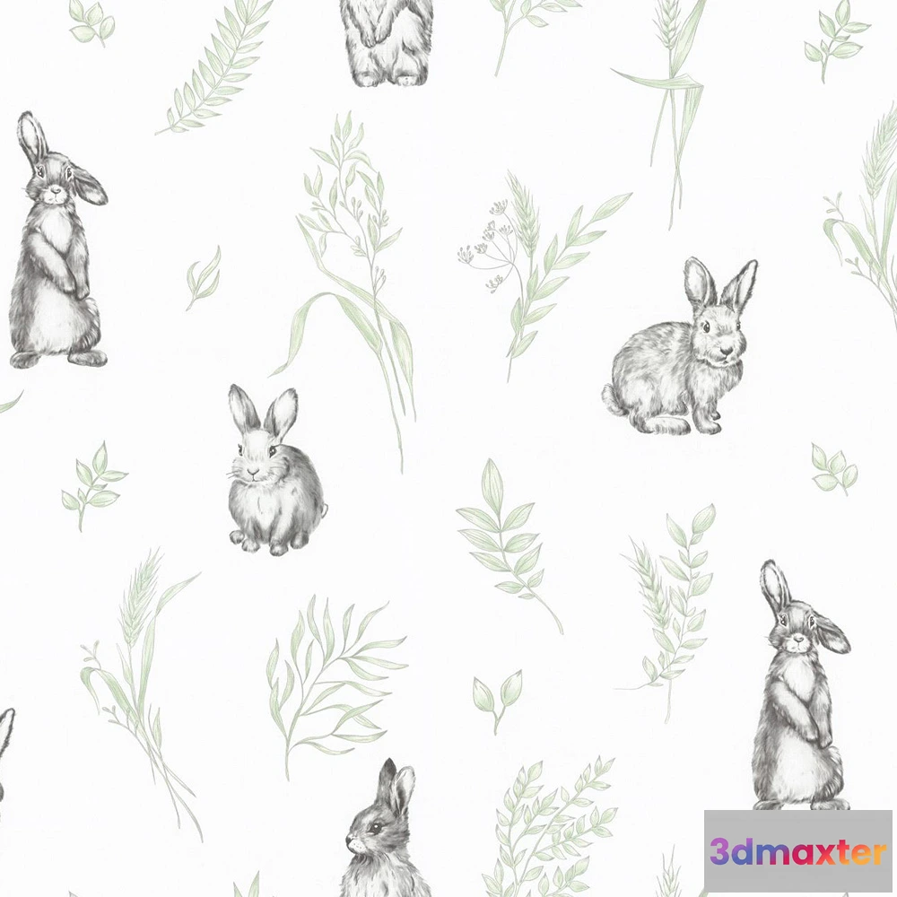 1680410 - PALITRA - Wallpaper Funny Bunny 3D Max
