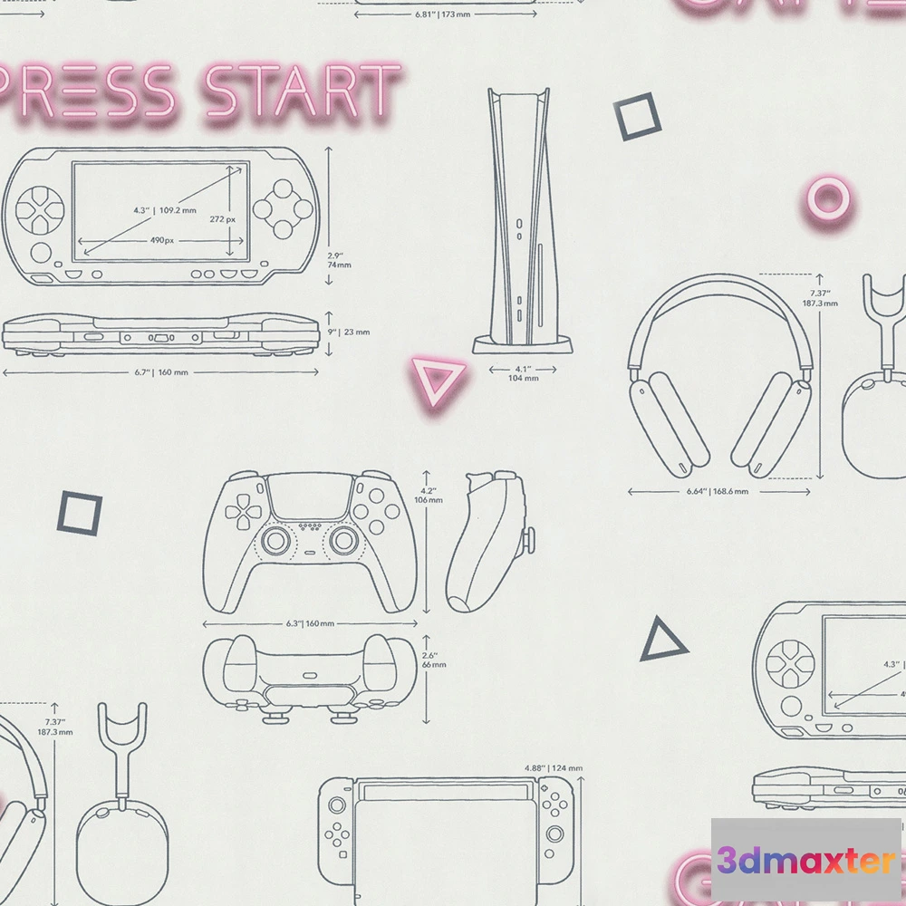 1680462 - PALITRA - Wallpaper Gamepad 3D Max