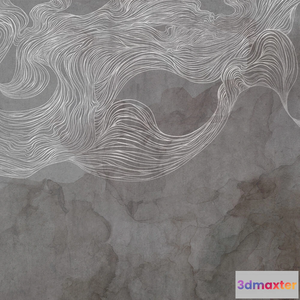 1680518 - Perspektiva - Wallpaper Floating ribbons 3D Max